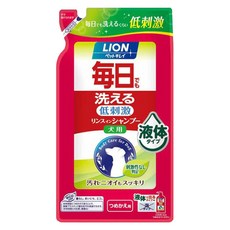 LION 獅王 Pet Clean 漂亮寵物每日洗清潔潤絲二合一 犬用 補充包, 400ml, 1包