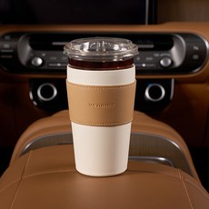 VENDICT 車用冷熱杯架 Lusmo 寬版, 1個, 白色