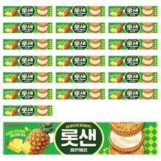 롯데웰푸드 롯데샌드 파인애플, 105g, 20개