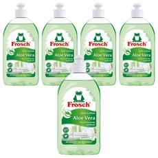 Frosch 德國小綠蛙 洗碗精 蘆薈, 5個, 500ml