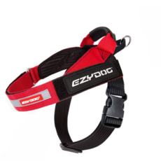 EZYDOG 秒穿胸背帶, 紅色, 1個