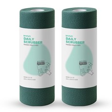 Dr.Puri 捲筒式洗碗巾 L號 60張, 60件, 深綠色, 2捲