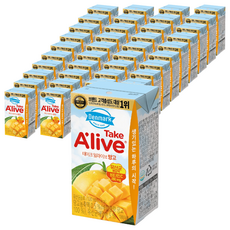 동원에프엔비 덴마크 테이크 얼라이브 망고 멸균 음료, 120ml, 96개