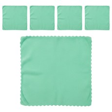 WHOLE HEIGHT 闔樂泰 萬用清潔布 綠色5條裝 超細纖維抹布 多用途清潔布, 30 x 30cm, 1包