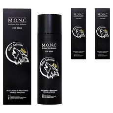 M.O.N.C 男士保濕亮白撫紋護膚露, 3個, 130ml