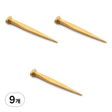 鑄鐵釘掛鉤 金色 大, 9個