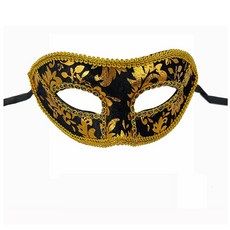 Partybok.com 塑料面具 23, 黑色的