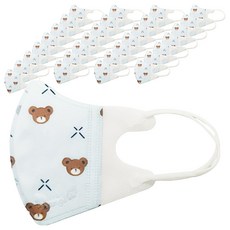 러블리앙즈 3D 유아 마스크 초소형, 30개입, 2개, 곰