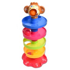 新款5層猴子滾球塔玩具, 混合色