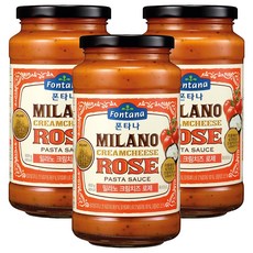 폰타나 밀라노 크림치즈 로제 파스타소스, 600g, 3개