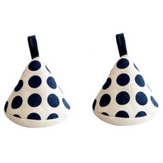 鍋具廚房鍋蓋防燙手套握把, 2個, 藍色