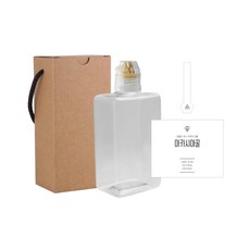 蓬鬆扁平蜂蜜瓶PET 300ml+一觸橋黃色瓶蓋+簡約相思蜂蜜L貼紙套組, 10組