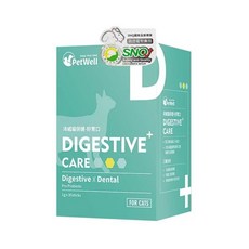 PetWell 沛威 高效能寵物保健品 好胃口, 30包, 口腔/牙垢管理+腸道健康, 1盒, 30g