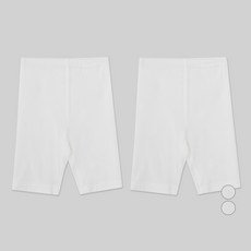 롤리트리 아동용 찰랑 레이온 스판 5부 레깅스 2p 세트