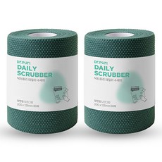 Dr.Puri 捲筒式洗碗巾 S號 60張, 深綠色, 2捲