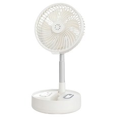 FAmILyLIFE 生活 超強續航8吋摺疊收納循環扇, 白色, FL-324-W