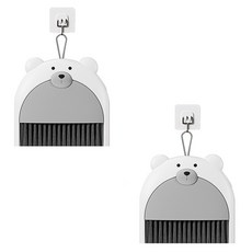 Allode 小熊新學期迷你畚箕, TYPE01 灰色, 2個