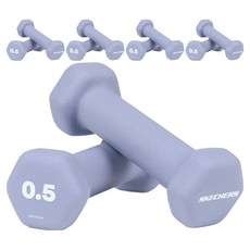 스케쳐스 와이드핏 육각 아령 덤벨, 0.5kg, 10개