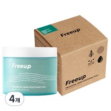 프리업 피스풀 스킨 수딩 패드 80매입, 190ml, 4개