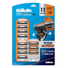 Gillette 吉列 ProGlide 手動刮鬍刀8入 + 鋒速刮鬍刀片3入組, 1套, 11入