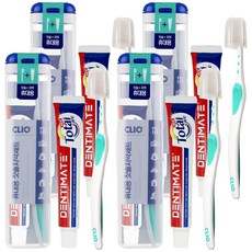 CLIO 便攜式牙刷牙膏組, 4套, 2入