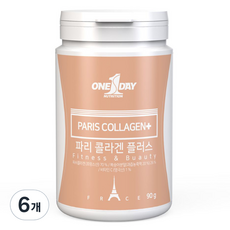 원데이뉴트리션 파리 콜라겐 플러스 복숭아맛, 6개, 90g