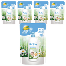 Probo 博寶兒 奶瓶蔬果洗潔精 補充包, 500g, 5包