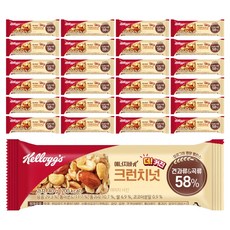 켈로그 에너지바K 크런치넛, 40g, 25개