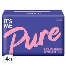 IT'S ME 純淨衛生棉, 超長, 6入, 4個