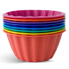 comet 廚房彩色矽膠瑪芬模具, 8個