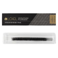 LOI-EL Edge Eye 局部單株假睫毛 5排 5入 11號, 黑色 + 透明梗, 1個