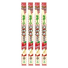 UHA 味覺糖 撕吧 好長軟糖 蘋果味 特殊技術製成 撕著吃的 空氣感的 全長40cm, 32.9g, 4條