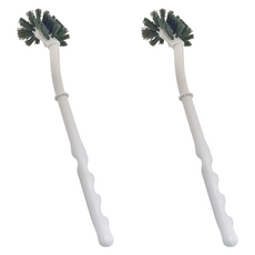 UdiLife 優的生活大師 hold掛刷廁底刷馬桶清潔刷, 特殊彎型刷頭, 防滑握柄, 吸盤式掛勾, 2支