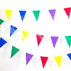 PARTYSHOW 慶典派對三角掛旗, 3個, 混合色
