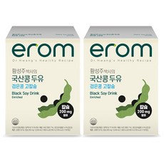 이롬 황성주 국산콩 검은콩 고칼슘 두유, 190ml, 32개