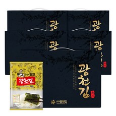 광천김 3대째 달인 재래 전장김 선물세트 30-1호, 5개