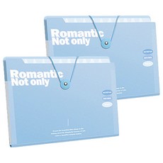 도큐모 서류 포켓 도큐먼트 파일 12칸, 블루, 2개