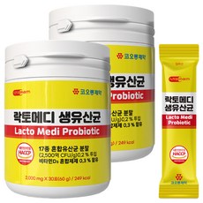 KOLON PHARMA Lactomed生乳酸菌[更新的最新生產產品]高含量益生菌後生元, 60g, 2個