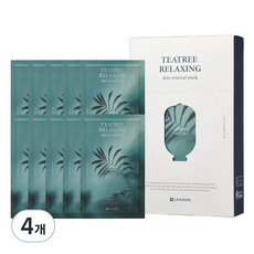 리더스 티트리 릴랙싱 스킨 리뉴얼 마스크 25ml, 4개, 10개입
