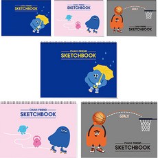 YOUNGART 素描本 6件組 隨機出貨, 8開, 22張, 1套