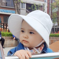 Happy Gem 兒童棉質圍兜帽檐帽