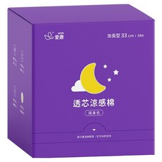 icon 愛康 透芯涼感衛生棉 護翼型, 加長型 33cm, 18片, 1盒