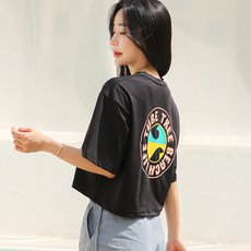 TUBE TREE 女款半短版寬鬆短袖防曬衣 B732