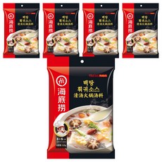 하이디라오 백탕 훠궈소스, 110g, 5개