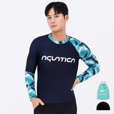 aquatica 男用防磨衣 + 泳帽 + 透明袋 3件組 AQAMTS24017