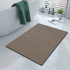 갠지라이프 빨기쉬운 규조토 발매트 사각, 브라운, 1개