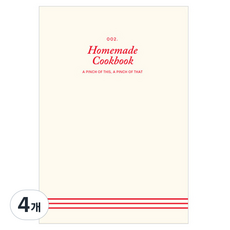 PAPERIAN 自製食譜書, 4個, 002 亞麻象牙白