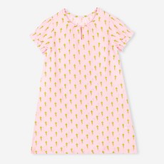 Uni FRIend 童款胡蘿蔔印花5分袖連身睡衣裙