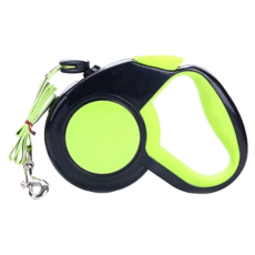 捷華 反光自動牽引繩, 綠色, 1個