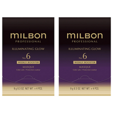 mILBOn 護髮系列 黑凜 NO.6 柔曜 4個, 2組, 36g